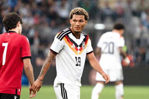 Deutschland: U21, U 21 EM-Qualifikation 2026 2027, Deutschland U21 vs. Georgien U21, Nationalmannschaft, DFB Länderspiel Dienstag 27.03.2026, Schüco Arena, Bielefeld Paris Brunner Copyright: xCelinaxLeiersx