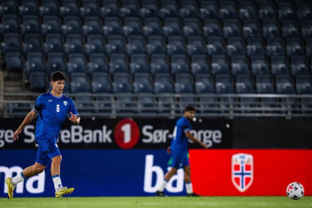 261006 Niv Yehoshuha of Israel during the UEFA European Under-21 Qualifier football match between Norway and Israel on October 6, 2026 in Stavanger. Photo: Marius Simensen BILDBYRAN COP 238 bbeng em kvalifisering football fotball fotboll israel norge norway soccer U21, U 21 UEFA EURO, EM, Europameisterschaft,Fussball under-21 qualifiers Copyright: MARIUSxSIMENSEN BB261006BB646