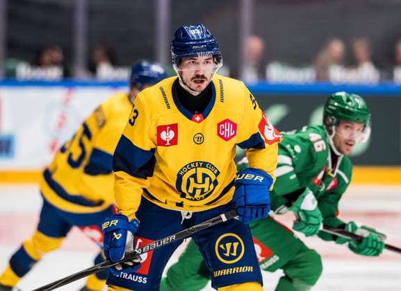 261006 Yannick Frehner of Davos during the CHL game between Rögle and Davos on October 6, 2026 in Ängelholm. Photo: Niclas Jönsson BILDBYRAN COP 273 NO0449 ishockey Ice hockey, Eishockey chl champions hockey league rögle davos rögle bbeng ishockey ice hockey chl champions hockey league rögle davos rögle bbeng Copyright: NICLASxJÖNSSON BB261006NO030