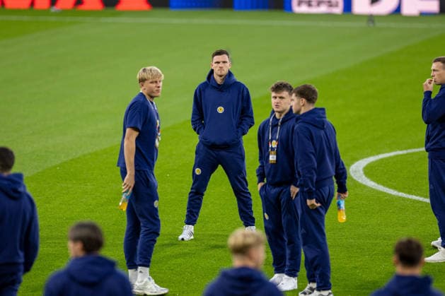 RECORD DATE NOT STATED 6th October 2026; Hampden Park, Glasgow, Scotland; UEFA Nations League Football, Scotland versus Slovenia; Andy Robertson of Scotland VagelisxGeorgariou