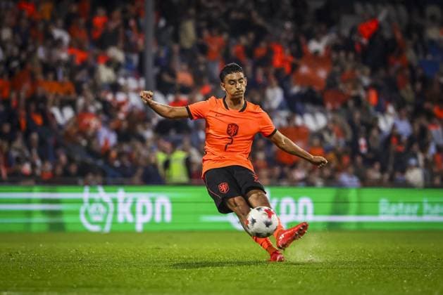 DOETINCHEM , 06-10-2026 , Stadion De Vijverberg , season 2026 2027 , EURO U21, U 21 Qualification football , match between Netherlands U21 and Bosnia and Herzegovina U21 , picture shows Netherlands player Ayoub Oufkir Netherlands U21 - Bosnia and Herzegovina U21  x207982050x Copyright:
