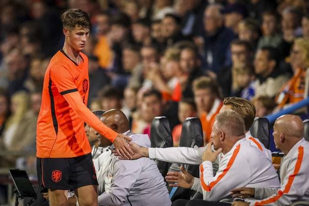 DOETINCHEM , 06-10-2026 , Stadion De Vijverberg , season 2026 2027 , EURO U21, U 21 Qualification football , match between Netherlands U21 and Bosnia and Herzegovina U21 , picture shows Netherlands player Dave Kwakman Netherlands U21 - Bosnia and Herzegovina U21  x207982064x Copyright:
