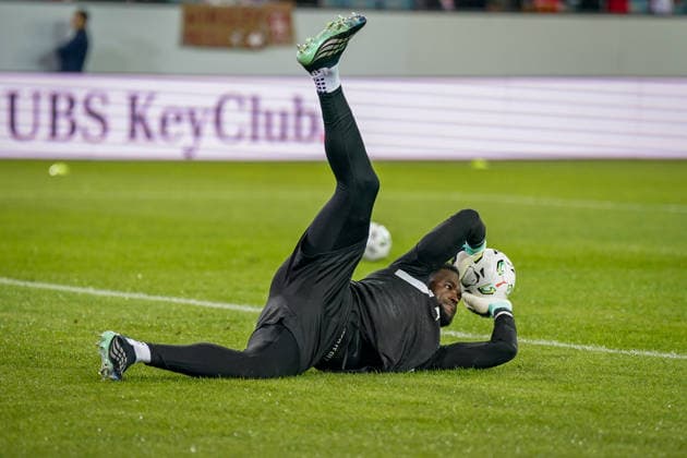 Fussball UEFA Nations League 2026 - 2027, 4. Spieltag - Schweiz vs Nordmazedonien - Thermoplan Arena (Luzern): Yvon Mvogo (Schweiz, 12) Copyright: xJOERANxSTEINSIEKx