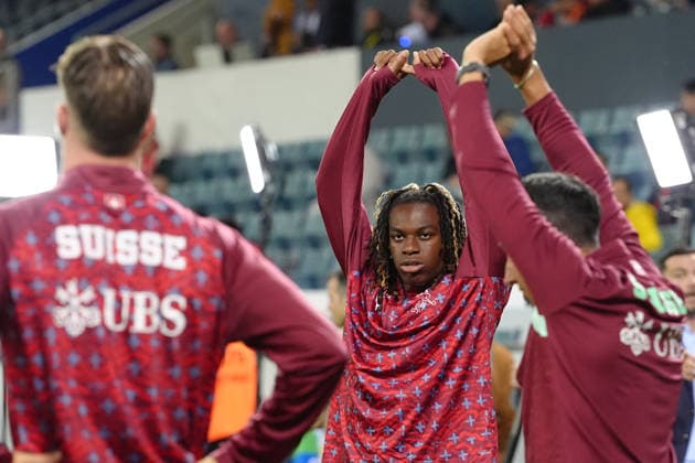 Luzern, Switzerland - October 06: Winsley Boteli Mokango (19 SUI) before the UEFA Nations League match between Switzerland and North Macedonia at thermoplan arena on October 06, 2026 in Luzern, Switzerland. Copyright: xKjetilxWaberx xSPPx Sportspressphoto_SPR247127