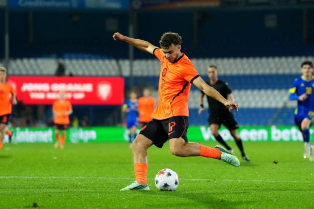 European Championship, EM, Europameisterschaft Qualifier: The Netherlands U21, U 21 v Bosnia and Herzegovina U21 Doetinchem - Aymen Sliti of The Netherlands U21 scores his team s first goal (1-0) during the eigth qualification round of the 2026 2027 European Championship Qualifier. The match is set between The Netherlands U21 and Bosnia and Herzegovina U21 at De Vijverberg on 6 October 2026 in Doetinchem, Netherlands. (Hero Images Yannick Verhoeven) Copyright: xYannickxVerhoevenx