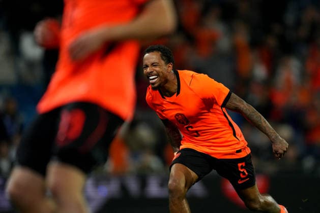 European Championship, EM, Europameisterschaft Qualifier: The Netherlands U21, U 21 v Bosnia and Herzegovina U21 Doetinchem - Elijah Dijkstra of The Netherlands U21 reacts with his team leading 2-0 during the eigth qualification round of the 2026 2027 European Championship Qualifier. The match is set between The Netherlands U21 and Bosnia and Herzegovina U21 at De Vijverberg on 6 October 2026 in Doetinchem, Netherlands. (Hero Images Yannick Verhoeven) Copyright: xYannickxVerhoevenx