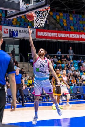 FRANKFURT AM MAIN, GERMANY - OCTOBER 6: Radii Caisin (Skyliners Frankfurt, 15) during the BKT EuroCup 2026 27, match between Frankfurt Skyliners vs. BC Siauliai at Suewag Energie Arena on October 6, 2026 in Frankfurt am Main, Germany. Hessen Germany Copyright: xBEAUTIFULxSPORTS Freudensteinx