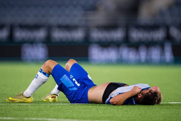261006 Noam Ben Harosh of Israel looks dejected after the UEFA European Under-21 Qualifier football match between Norway and Israel on October 6, 2026 in Stavanger. Photo: Marius Simensen BILDBYRAN COP 238 bbeng depp em kvalifisering football fotball fotboll israel norge norway soccer U21, U 21 UEFA EURO, EM, Europameisterschaft,Fussball under-21 qualifiers Copyright: MARIUSxSIMENSEN BB261006BB783