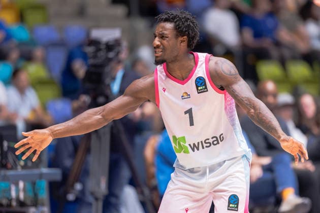 Frankfurt Skyliners - Siauliai Basketball, BKT EuroCup Isaiah Swope (Skyliners, 1). Spiel des BKT EuroCups zwischen den Frankfurt Skyliners und Siauliai Basketball am 6. Oktober 2026 in der Süwag Energie ARENA in Frankfurt am Main., Frankfurt am Main Hessen Deutschland Süwag Energie ARENA