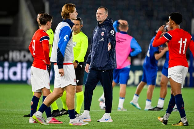 U21 European Championship Qualifier: Norway vs. Israel, Stavanger, October 6, 2026. Jan Peder Jalland after the U21 European Championship qualifier between Norway and Israel at Lyse Arena in Stavanger. Photo: Carina Johansen, NTB, Stavanger, Norway. EDITORIAL USE ONLY. RESTRICTED USE FOR BETTING. COMPANIES  Copyright: xCarinaxJohansenx xNTBx