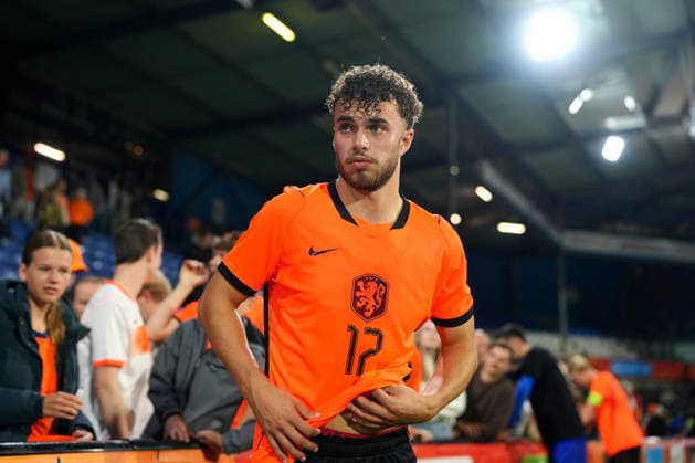 European Championship, EM, Europameisterschaft Qualifier: The Netherlands U21, U 21 v Bosnia and Herzegovina U21 Doetinchem - Aymen Sliti of The Netherlands U21 celebrates the 4-0 victory during the eigth qualification round of the 2026 2027 European Championship Qualifier. The match is set between The Netherlands U21 and Bosnia and Herzegovina U21 at De Vijverberg on 6 October 2026 in Doetinchem, Netherlands. (Hero Images Yannick Verhoeven) Copyright: xYannickxVerhoevenx