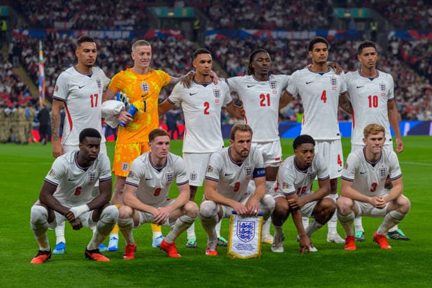 LONDON, ENGLAND OCTOBER 06 - Players of England team photo before the UEFA Nations League game between England and Czechia at Wembley Stadium on October 06, 2026 in London, England. (Photo by Keeran Marquis Sports Press Photo) Copyright: xKeeranxMarquis SPPx Sportspressphoto_SPR247177