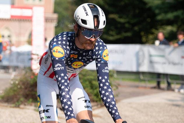 IPA89374874 - SIMMONS Quinn, Lidl-Trek at the start of the 2026 Tre Valli Varesine in Busto Arsizio, Italy, on October 6, 2026  Copyright: xSilviaxColombo IPAxSportx xx IPA89374874