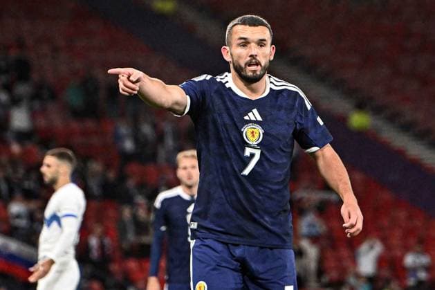 Scotland v Slovenia UEFA Nations League John McGinn of Scotland gestures during the UEFA Nations League match at Barclays Hampden, Glasgow 06 10 2026 UK Newspapers OUT Copyright: xJamiexJohnstonx FIL-24032-0046