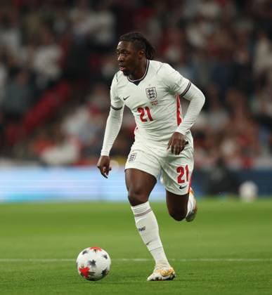 UEFA Nations League - England v Czechia LONDON, ENGLAND, OCTOBER 6: Eberechi Eze of England national team, Nationalteam on the ball during The UEFA Nations League match in Group A3 between England v Czechia at Wembley Stadium, London, England, on October 6. (Photo by Daniel Weir) London Wembley Stadium England Copyright: xDanielxWeir SportsxPressxPhotox Sportspressphoto_SPR247207