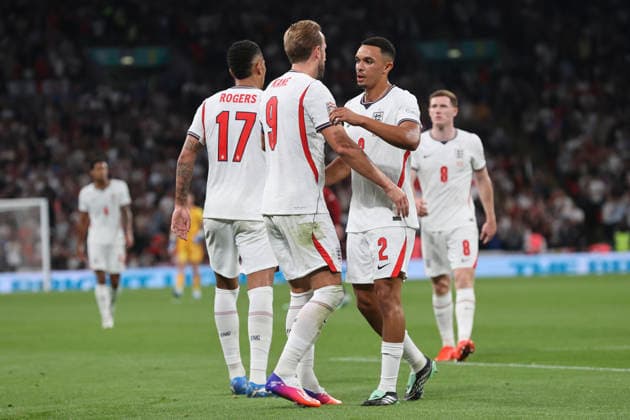 England v Czechia UEFA Nations League The England players celebrate their side™s 1st goal during the UEFA Nations League match at Wembley Stadium, London 06 10 2026 UK Newspapers OUT Copyright: xPaulxChestertonx FIL-24030-0003