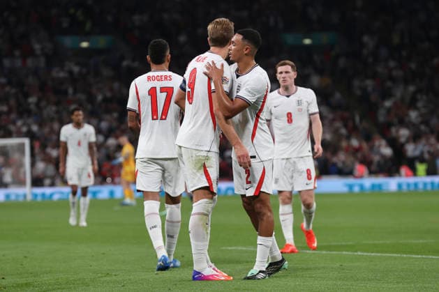 England v Czechia UEFA Nations League The England players celebrate their side™s 1st goal during the UEFA Nations League match at Wembley Stadium, London 06 10 2026 UK Newspapers OUT Copyright: xPaulxChestertonx FIL-24030-0005