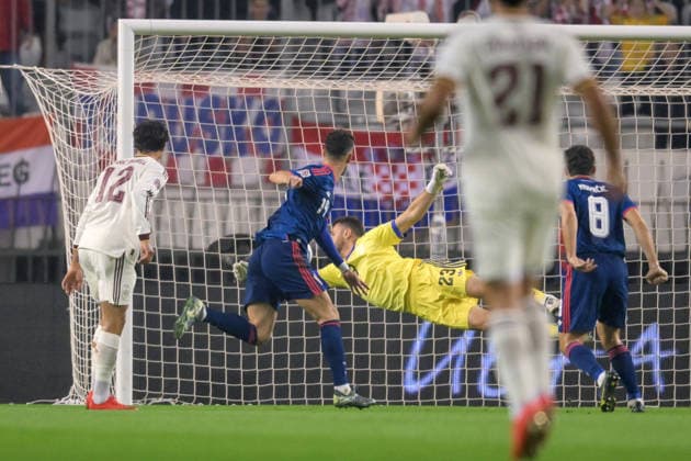 Croatia v Spain - UEFA Nations League 2026 27 Group A3 MD4 Ivan Perisic of Croatia scores a goal for 1:0 during the UEFA Nations League 2026 27 group phase match between Croatia and Spain at Stadion Poljud on October 6, 2026 in Split, Croatia.  IgorxSoban PIXSELL