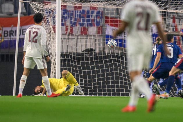Croatia v Spain - UEFA Nations League 2026 27 Group A3 MD4 Ivan Perisic of Croatia scores a goal for 1:0 during the UEFA Nations League 2026 27 group phase match between Croatia and Spain at Stadion Poljud on October 6, 2026 in Split, Croatia.  IgorxSoban PIXSELL