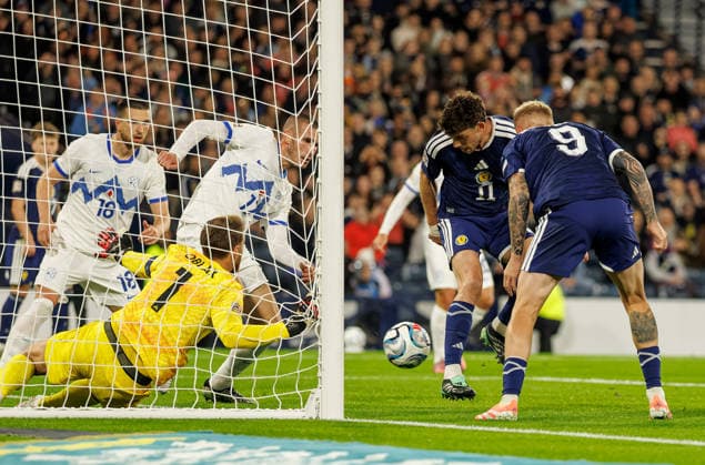 05.10.2026: Scotland v Slovenia: Ryan Christie of Scotland scores with a backheel  Copyright: xWilliexVassx NINTCHDBPICT001113839688