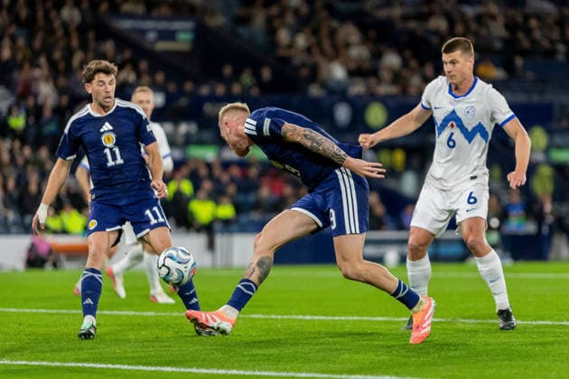 Scotland v Slovenia, UEFA Nations League GOAL! 1-0 Ryan Christie of Scotland national team, Nationalteam opens the scoring during the UEFA Nations League League B Group B1 between Scotland and Slovenia. Barclays Hampden, Hampden Park, Glasgow, Scotland. 6 October 2026. Hampden Park Barclays Hampden Glasgow Scotland Editorial use only , Copyright: xColinxPoultneyx PSI-24964-0006
