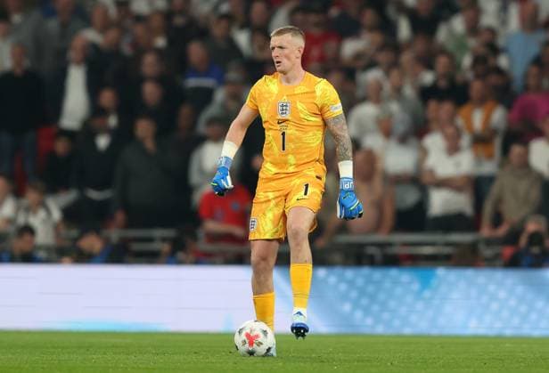 UEFA Nations League - England v Czechia LONDON, ENGLAND, OCTOBER 6: Jordan Pickford of England national team, Nationalteam during The UEFA Nations League match in Group A3 between England v Czechia at Wembley Stadium, London, England, on October 6. (Photo by Daniel Weir) London Wembley Stadium England Copyright: xDanielxWeir SportsxPressxPhotox Sportspressphoto_SPR247246
