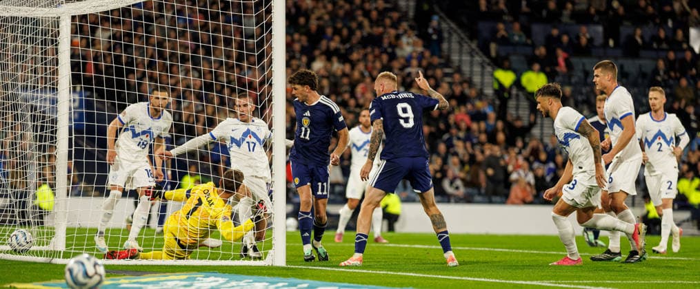 05.10.2026: Scotland v Slovenia: Ryan Christie of Scotland scores with a backheel  Copyright: xWilliexVassx NINTCHDBPICT001113841063