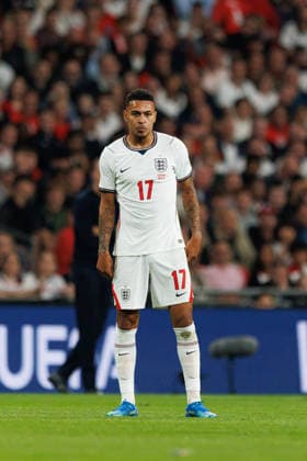England v Czechia UEFA Nations League, Tuesday 6th October 2026: Morgan Rogers of England watches during the UEFA Nations League Group C Fixture between England and Czechia at Wembley Stadium, Wembley in London, England. (Photo by Alex Ferrelly Sports Press Photo) Copyright: xAlexxFerrelly SportsxPressxPhotox Sportspressphoto_SPR247271