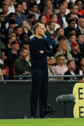 England v Czechia UEFA Nations League, Tuesday 6th October 2026: Thomas Tuchel of England watches during the UEFA Nations League Group C Fixture between England and Czechia at Wembley Stadium, Wembley in London, England. (Photo by Alex Ferrelly Sports Press Photo) Copyright: xAlexxFerrelly SportsxPressxPhotox Sportspressphoto_SPR247279