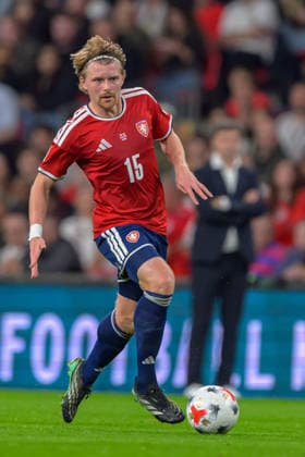 LONDON, ENGLAND OCTOBER 06 - Pavel Sulc of Czechia during the UEFA Nations League game between England and Czechia at Wembley Stadium on October 06, 2026 in London, England. (Photo by Keeran Marquis Sports Press Photo) Copyright: xKeeranxMarquis SPPx Sportspressphoto_SPR247295
