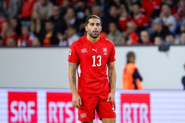 Ricardo Rodriguez (Schweiz, 13) , Schweiz, UEFA , Nations League, Matchday 4, Schweiz vs. Nordmazedonien, 06.10.2026, Luzern Swissporarena Schweiz Copyright: xGrantxHubbsx
