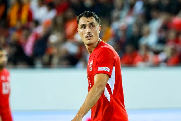Vincent Sierro (Schweiz, 06) , Schweiz, UEFA , Nations League, Matchday 4, Schweiz vs. Nordmazedonien, 06.10.2026, Luzern Swissporarena Schweiz Copyright: xGrantxHubbsx