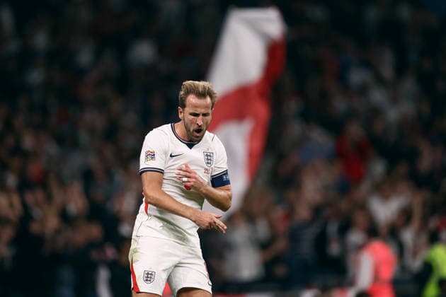 England v Czechia 06 October 2026, Wembley - UEFA Nations League - England v Czechia - Harry Kane of England celebrates after scoring the second goal for his team - Photo: Jacques Feeney Offside. London UK Copyright: xJacquesxFeeneyx xOffsidexOffside