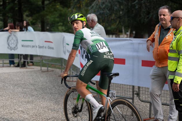 IPA89376792 - Alex DIAZ ALVAREZ, CAJA RURAL-SEGUROS RGA, at the start of the 2026 Tre Valli Varesine in Busto Arsizio, Italy, on October 6, 2026  Copyright: xSilviaxColombo IPAxSportx xx IPA89376792