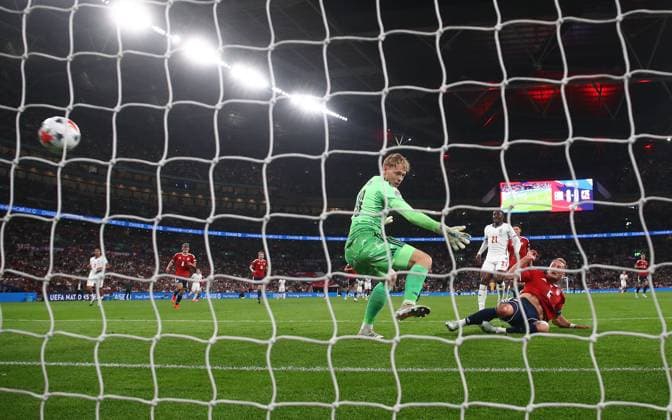 Vladimir Coufal scores an own goal England v Czechia, UEFA Nations League, Football, Wembley Stadium, London, UK - 06 Oct 2026London Wembley Stadium United Kingdom  Copyright: xKieranxMcManus Shutterstockx 17188818al