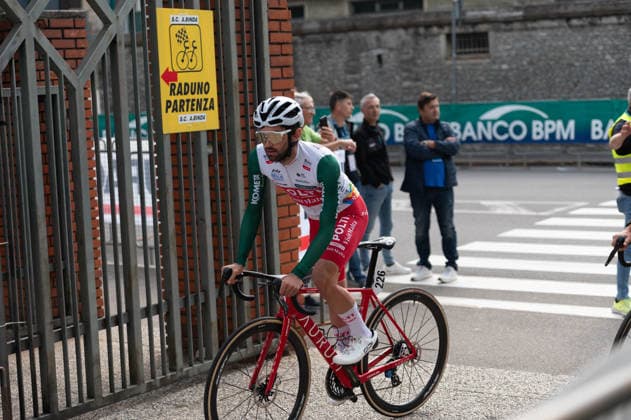 CYCLING - Road cycling, Rad, Radsport, Strasse - Tre Valli Varesine Photo by IPA ABACAPRESS.COM89376386 - Tomas Pesenti, TEAM POLTI VISITMALTA, at the start of the 2026 Tre Valli Varesine in Busto Arsizio, Italy, on October 6, 2026 Varese Italy  Copyright: xIPAxSport ABACAx