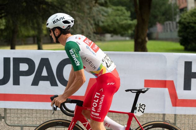 CYCLING - Road cycling, Rad, Radsport, Strasse - Tre Valli Varesine Photo by IPA ABACAPRESS.COM89376390 - Dario German Gomez Becerra, TEAM POLTI VISITMALTA, at the start of the 2026 Tre Valli Varesine in Busto Arsizio, Italy, on October 6, 2026 Varese Italy  Copyright: xIPAxSport ABACAx