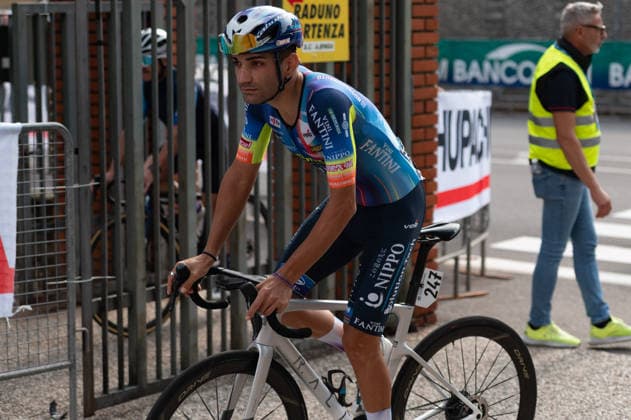 CYCLING - Road cycling, Rad, Radsport, Strasse - Tre Valli Varesine Photo by IPA ABACAPRESS.COM89376388 - Andrea Piras, SOLUTION TECH NIPPO RALI, at the start of the 2026 Tre Valli Varesine in Busto Arsizio, Italy, on October 6, 2026 Varese Italy  Copyright: xIPAxSport ABACAx