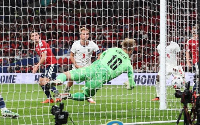 Harry Kane of England scores a goal to make the score 3-0 England v Czechia, UEFA Nations League, Football, Wembley Stadium, London, UK - 06 Oct 2026London Wembley Stadium United Kingdom  Copyright: xKieranxMcManus Shutterstockx 17188818ar