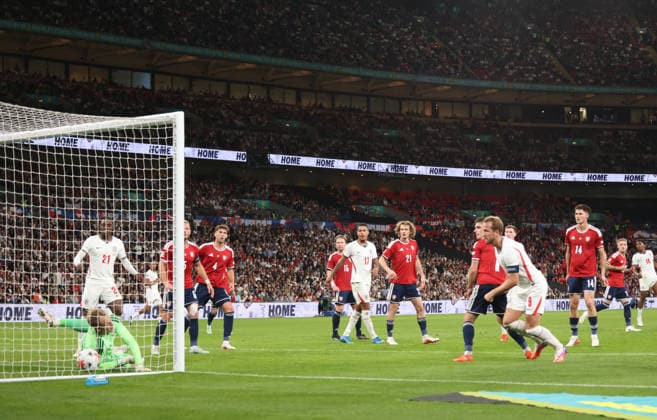 at the England v Czechia UEFA Nations League Group 3 match, at Wembley Stadium, London, UK, on 6th October, 2026.  .