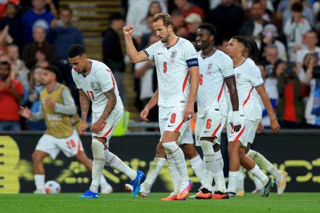 England v Czechia - UEFA Nations League 2026 27 Group A3 MD4 Harry Kane and Marc Guehi of England celebrate 3rd goal during the UEFA Nations League 2026 27 group phase match between England and Czechia at Wembley Stadium on October 6, 2026 in London, England. London Wembley Stadium England United Kingdom Copyright: xAllstarxPicturexLibraryxLtdx
