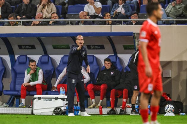06.10.2026, LUX, Fussball, Herren, Nations League, 4. Spieltag, Luxemburg vs. Bulgarien Cheftrainer Jeff Strasser (Luxemburg) Luxembourg Stade de Luxembourg Gasperich Luxembourg Copyright: xNordphoto Schwarzx