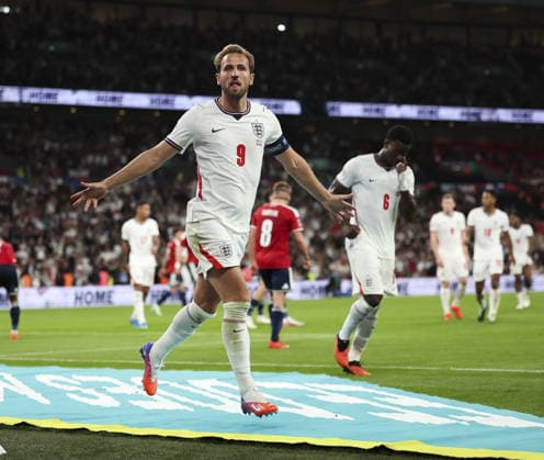 England v Czech Republic, UEFA Nations League, League A - Group 3 London, UK: England v Czech Republic, UEFA Nations League, League A - Group 3, Wembley Stadium. 6 October 2026 Photograph by Marc Aspland for The Times & The Sunday Times Harry Kane of England scores and celebrates scoring his 2nd and his teams 3rd goal 3-0  Copyright: xMarcxAsplandx NINTCHDBPICT001113851118