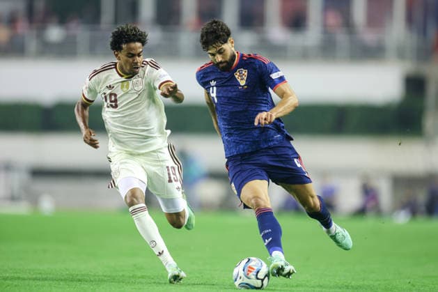 Croatia v Spain - UEFA Nations League 2026 27 Group A3 MD4 Lamine Yamal of Spain and Josko Gvardiol of Croatia competes for the ball during the UEFA Nations League 2026 27 group phase match between Croatia and Spain at Stadion Poljud on October 6, 2026 in Split, Croatia.  SanjinxStrukic PIXSELL