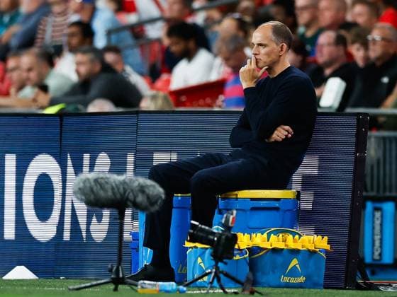 England Head Coach Thomas Tuchel sits on a Lucozade box as he watches on from the touchline England v Czechia, UEFA Nations League, Football, Wembley Stadium, London, UK - 06 Oct 2026London Wembley Stadium United Kingdom  Copyright: xMattxImpey Shutterstockx 17188908fa