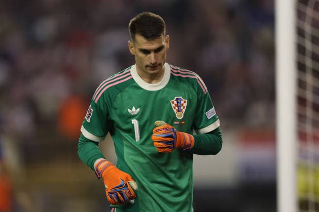 SPLIT, CROATIA - OCTOBER 06: Dominik Livakovic of Croatia national team, Nationalteam looks dejected during the UEFA Nations League Group A3 match between Croatia and Spain at Stadion Poljud on October 06, 2026 in Split, Croatia. Photo SFSI Croatia national team v Spain National team - UEFA Nations League 2026 27 Copyright: xSFSIx