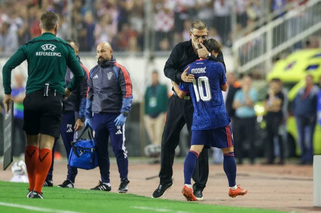 Croatia v Spain - UEFA Nations League 2026 27 Group A3 MD4 Head Coach of Croatia Slaven Bilic and Luka Modric of Croatia during the UEFA Nations League 2026 27 group phase match between Croatia and Spain at Stadion Poljud on October 6, 2026 in Split, Croatia.  SanjinxStrukic PIXSELL