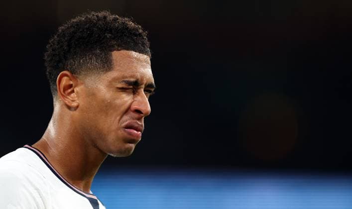 Jude Bellingham of England winks England v Czechia, UEFA Nations League, Football, Wembley Stadium, London, UK - 06 Oct 2026London Wembley Stadium United Kingdom  Copyright: xKieranxMcManus Shutterstockx 17188818bq
