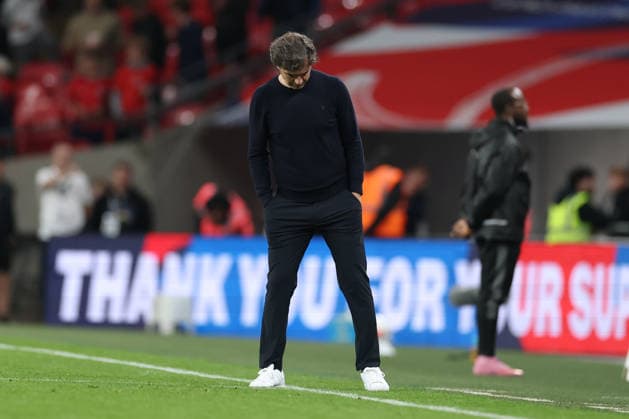England v Czech Republic, UEFA Nations League Santiago Denia Sanchez, Coach of Czech Republic reacts after the defeat in the England v Czech Republic UEFA Nations League Group 3 match at Wembley Stadium, London, England on 6 October 2026 Credit: Tiego Grenho Every Second Media Editorial use only. All images are copyright Every Second Media Limited. No images may be reproduced without prior permission. Copyright: xIMAGO EveryxSecondxMediax ESM-2201-0050 TiegoxGrenhox xEveryxSecondxMediax