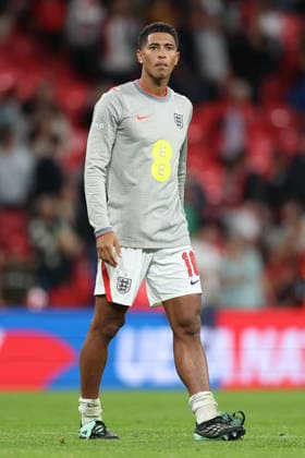 England v Czech Republic, UEFA Nations League Jude Bellingham of England looks on after the England v Czech Republic UEFA Nations League Group 3 match at Wembley Stadium, London, England on 6 October 2026 Credit: Tiego Grenho Every Second Media Editorial use only. All images are copyright Every Second Media Limited. No images may be reproduced without prior permission. Copyright: xIMAGO EveryxSecondxMediax ESM-2201-0056 TiegoxGrenhox xEveryxSecondxMediax